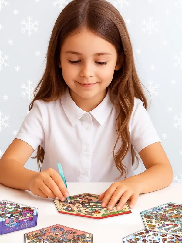 Книга - румбокс &laquo;Новогоднее настроение в наклейках&raquo;, 8 комнат, 600 стикеров