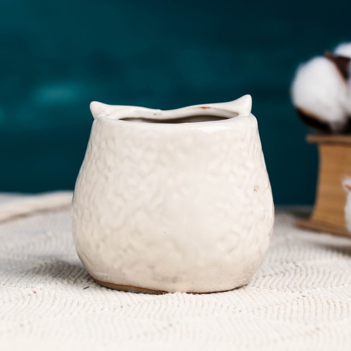 Горшок Горшок "Совушка" МИКС, 7х9см, 0,15л, d-4,5 см