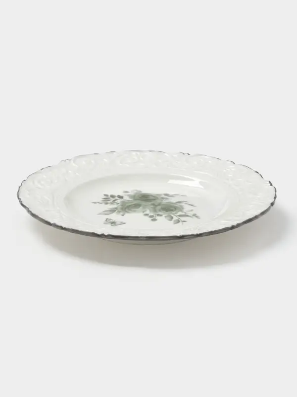 Тарелка десертная WY Floral Laceware, d=20 см, фарфор, белая