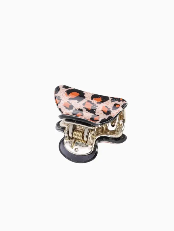 Крабик для волос &laquo;Шёлк&raquo;, лео, 4&times;2.5 см, МИКС