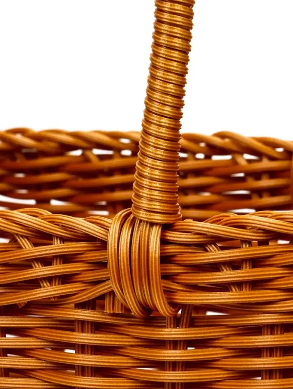 Корзина пластик 29 х 16 х 16 см, ручка17 см коричневый