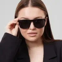 Очки солнцезащитные OneSun, UV 400, дужка 14.5 см, ширина 14 см, линза 5&times;6 см, чёрные