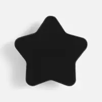 Джибитс из ПВХ &laquo;Звезда&raquo;, черный