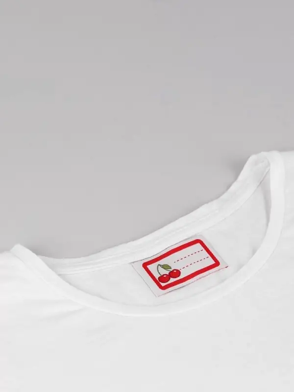 Нашивка именная &laquo;Вишенки&raquo;, 5.5&times;3.2 см, 10 шт., красная