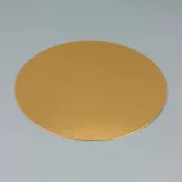 Подложка для торта, 24 см, золото - белая, 0.8 мм