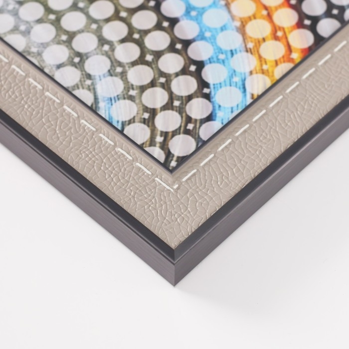 Фоторамка пластик 13х18 см Фоторамка пластик 13х18 см "Динара" серая 17,5х23 см