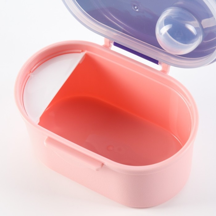 Контейнер для хранения детского питания «Корона», 400 мл., малый, цвет розовый