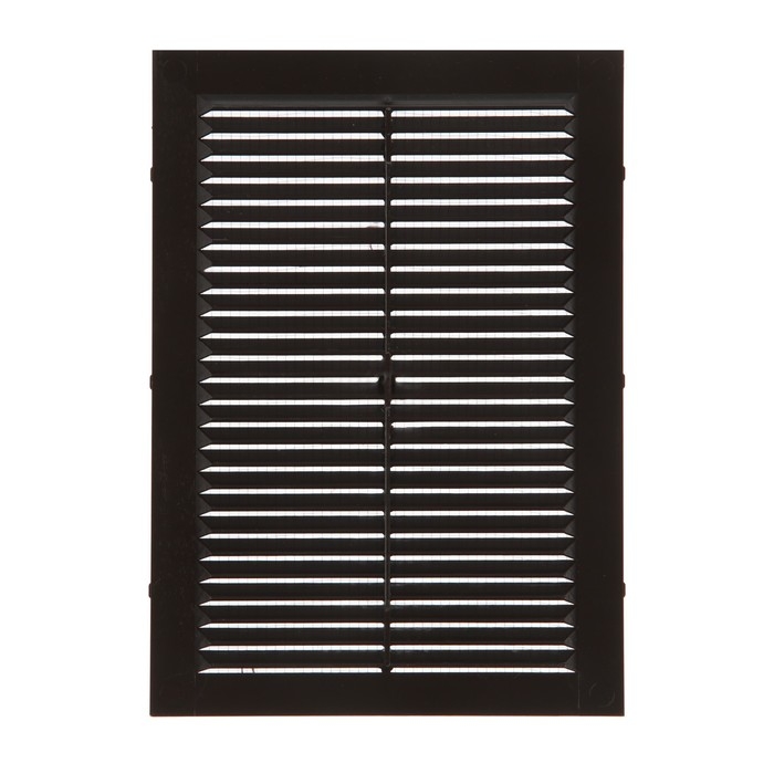 Решетка вентиляционная Решетка вентиляционная "КосмоВент" Люкс Л170КР, 240х170мм, с сеткой, неразъемная, коричневая