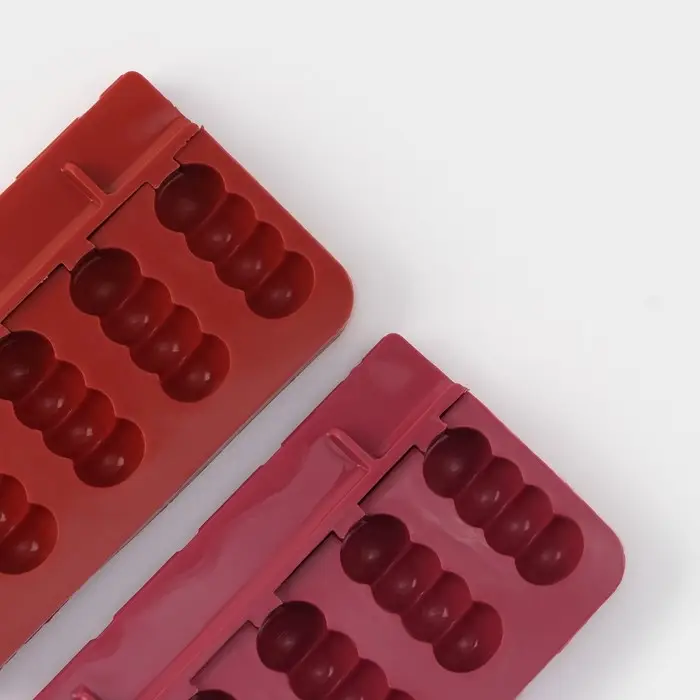 Форма для леденцов &laquo;Батончик&raquo;, силикон, 19&times;11&times;2 см, 5 ячеек (6&times;2.6 см), МИКС