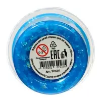 Слайм "Простоквашино", синий, с шариками, 100 г SLM341