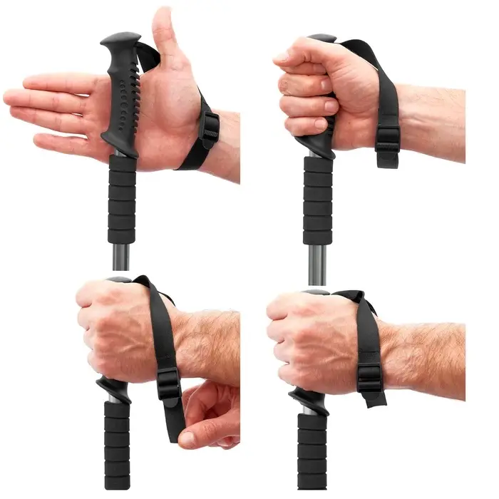 Палки трекинговые maclay Alu 100, телескопические, 3-секционные, до 135 см, 2 шт.