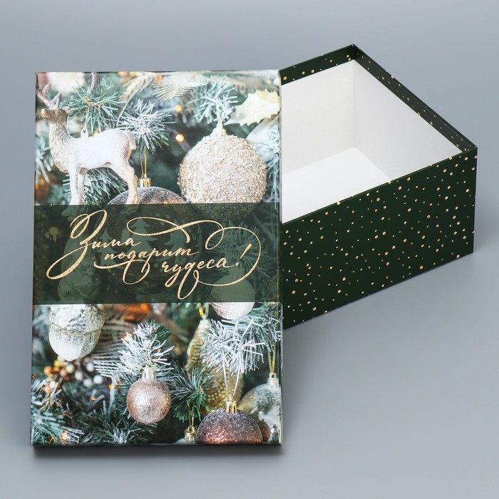 Набор подарочных коробок 10 в 1 «Елочные игрушки», 12 х 7 х 4 - 32.5 х 20 х 12.5 см, Новый год Набор подарочных коробок 10 в 1 «Елочные игрушки», 12 х 7 х 4 - 32.5 х 20 х 12.5 см, Новый год