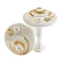 Держатель для штор CAPPIO KS038, d=11 см, белый с золотом, 2 шт.