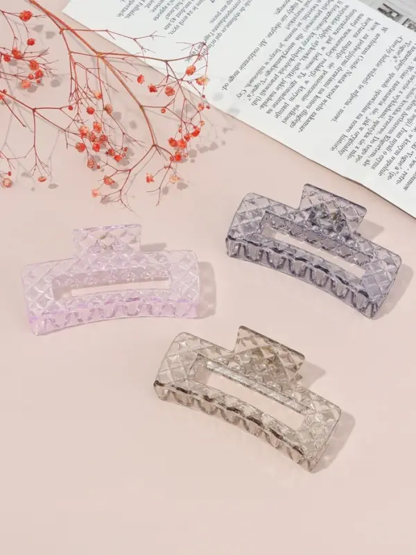 Крабик для волос &laquo;Мариэтта&raquo; прямой, 10&times;4 см, микс