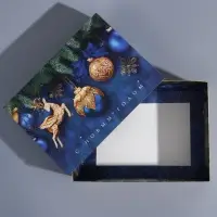 Коробка новогодняя складная «Новогодние шары», 25 х 18 х 10 см, Новый год Коробка новогодняя складная «Новогодние шары», 25 х 18 х 10 см, Новый год