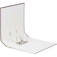 Папка-регистратор 75мм Attache А4, коричневая, тиснение кожа, метал угол