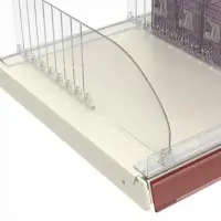 Ограничитель передний пластиковый самоклеящийся с Т-профилем, 1000&times;32&times;30 мм, прозрачный