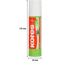 Клей-карандаш 20г KORES Glue-eco