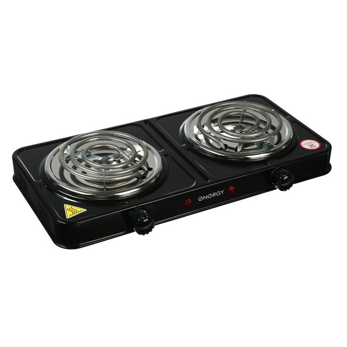 Плитка электрическая ENERGY EN-904B, 2000 Вт, 2 конфорки, чёрная Плитка электрическая ENERGY EN-904B, 2000 Вт, 2 конфорки, чёрная