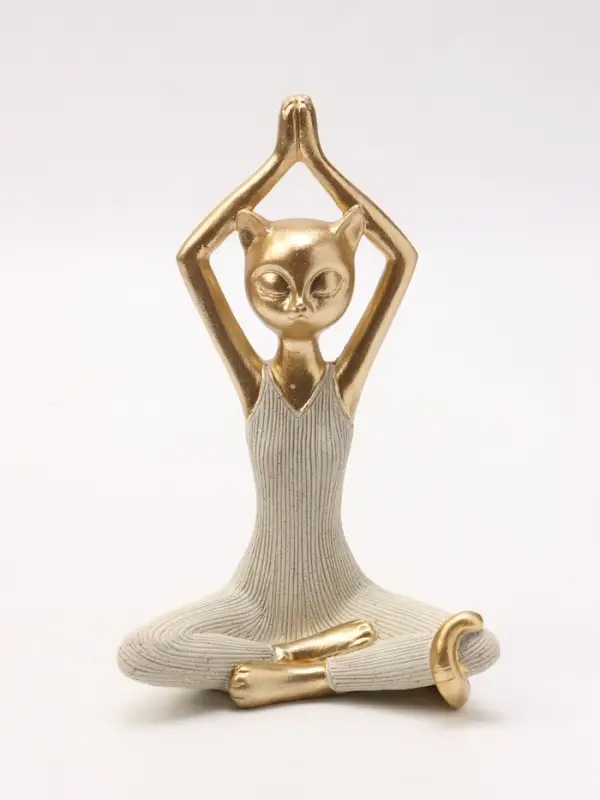 Фигура интерьерная &laquo;Кошка - йогиня&raquo;, 13&times;9.5&times;20.3 см