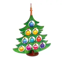 Модель из дерева WoodLand Toys &laquo;Ёлка сборная. Разноцветные шарики&raquo;