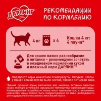 Влажный корм DARLING для кошек, курица в подливе, 75 г
