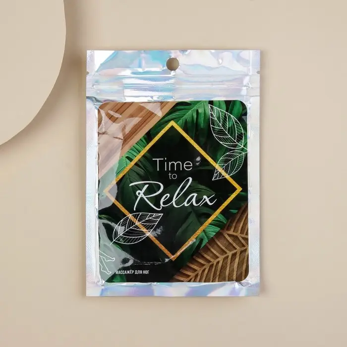 Массажёр для ног с шипами, роликовый «Time to relax», 5,5 х 9 см Массажёр для ног с шипами, роликовый «Time to relax», 5,5 х 9 см