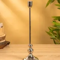 Подсвечник "Сицилия" 10х10х36 см, алюминий Подсвечник "Сицилия" 10х10х36 см, алюминий