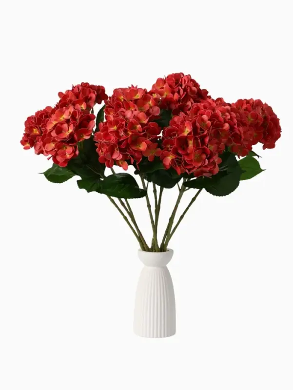 Цветы искусственные &laquo;Гортензия элит&raquo;, h=50 см, d=16 см, красные