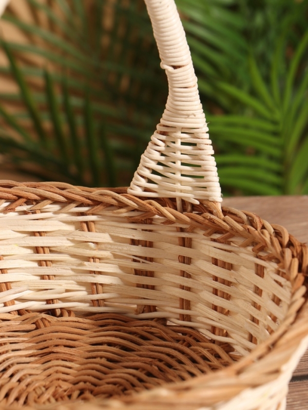 Корзина плетеная 23x23x23 см, ротанг