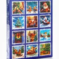 Адвент календарь новогодний с мёдом «Счастливого Нового года», облепиха, кедровые орешки, малина, цитрус, клубника Адвент календарь новогодний с мёдом «Счастливого Нового года», облепиха, кедровые орешки, малина, цитрус, клубника