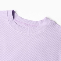 Комплект женский (футболка, шорты) KAFTAN Basic line, р. 42, сиреневый