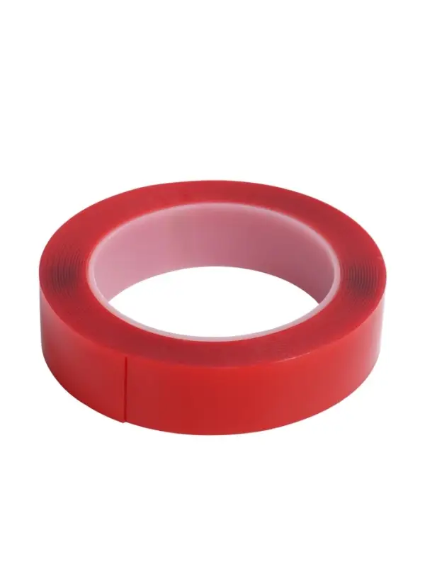 Клейкая лента TORSO, прозрачная, двусторонняя, акриловая 25 мм &times; 5 м