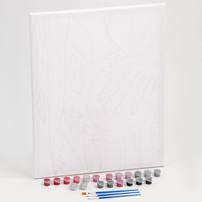 Картина по номерам на холсте с подрамником  Картина по номерам на холсте с подрамником "Вечерняя страсть" 40*50 см