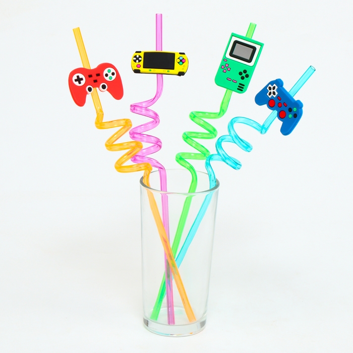 Трубочки для коктейля «Игра», набор 4 шт. Трубочки для коктейля «Игра», набор 4 шт.