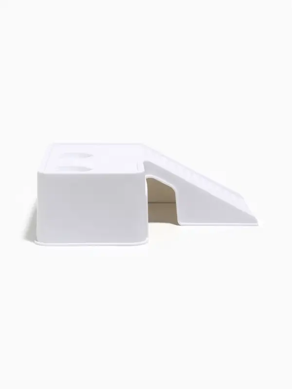 Мостик для черепах &laquo;Пижон&raquo;, 19.8&times;17.2&times;6.5 см, большой, с отсеками для корма, пластик, белый