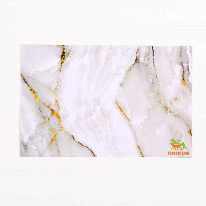 Коврик под миску  Коврик под миску "Пижон" 43 х 28 см "Мрамор"