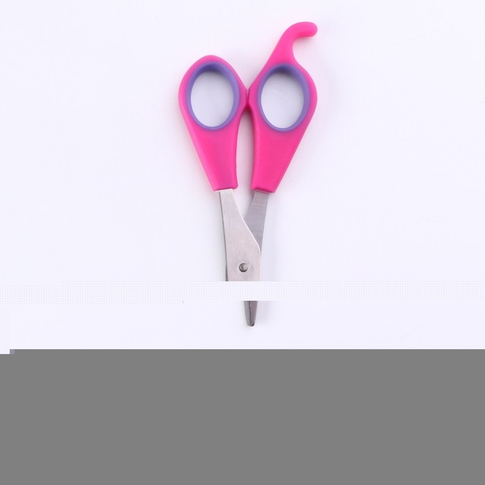 Ножницы для шерсти прямые, с прорезиненными ручками, 17 см, микс цветов Ножницы для шерсти прямые, с прорезиненными ручками, 17 см, микс цветов