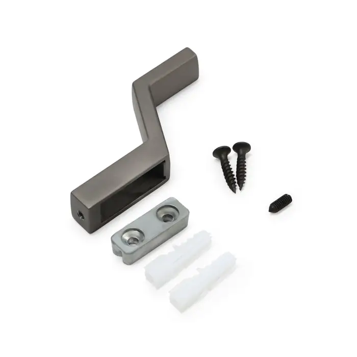 Крючок мебельный CAPPIO TRANQUILITY, однорожковый, графит