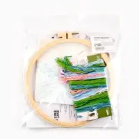 Вышивка гладью 20х20 см "Вдохновение природы"