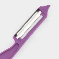Овощечистка Доляна &laquo;Волна&raquo;, 14 см, фиолетовая