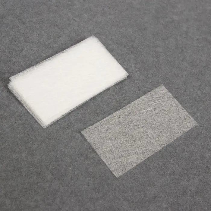 Шелк стекловолокно для наращивания ногтей, 8&times;4 см, 10 листов, белое