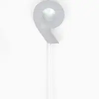 Свеча для торта &laquo;Элемент&raquo;, цифра "9" серебро