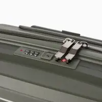 Чемодан на съёмных колёсах, 18", кодовый замок, 33&times;16&times;49 см, хаки