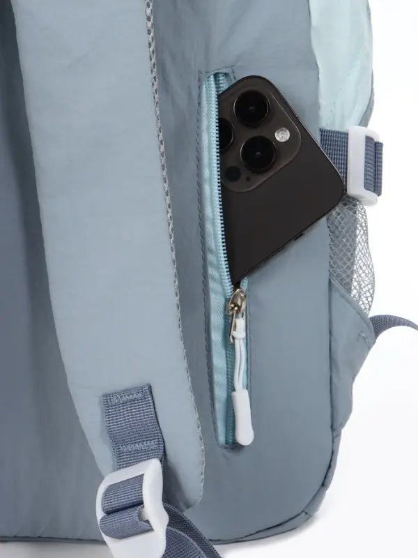 Рюкзак, 1 отделение, 4 кармана, 30&times;14&times;43 см, голубой