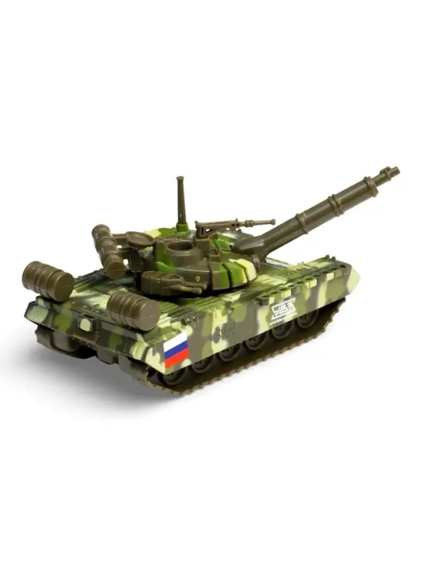 Машинка металлическая &laquo;Танк T-90&raquo; 12 см, подвижные детали, инерционная