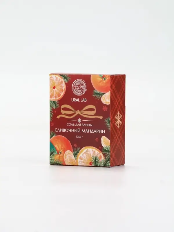 URAL LAB Арома Саунд Соль для ванны с ароматом сливочного мандарина, 100 гр URAL LAB Арома Саунд Соль для ванны с ароматом сливочного мандарина, 100 гр