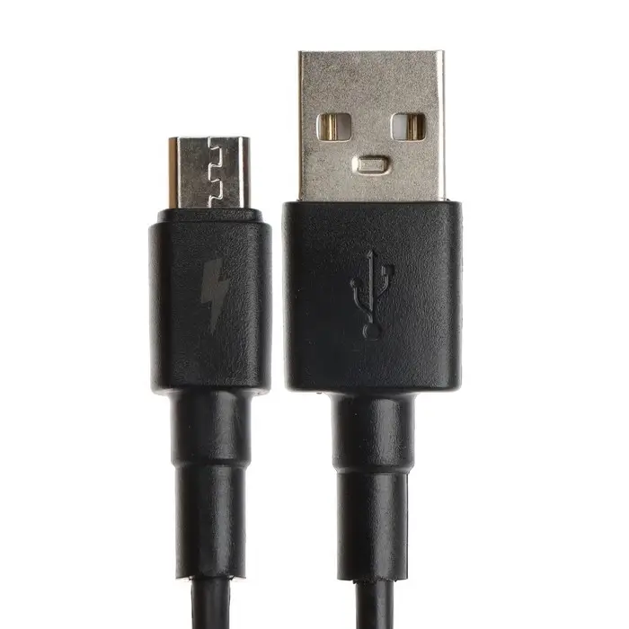 Кабель Exployd EX-K-1148, microUSB - USB, 2 А, 1 м, зарядка + передача данных, черный