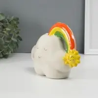 Копилка для денег &laquo;Облачко-шарик с радугой&raquo;, керамика, 7.5&times;18&times;13.2 см