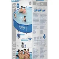 Бассейн каркасный Bestway Steel Pro 56681, 366&times;76 см, фильтр-насос, круглый